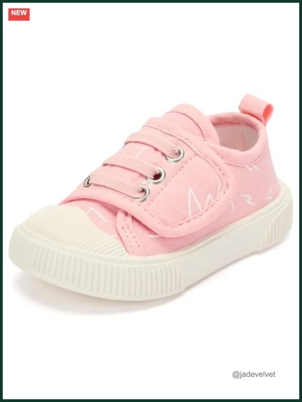 Toddler Walking Sneakers - Hook & Loop Closure, Non-Slip Sole, Anti-Collision